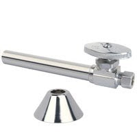 BrassCraft CS41BXC1 Stop Valve, 1/2 x 3/8 in Connection, Sweat x Compression, 125 psi Pressure, Brass Body, 6.59 in L