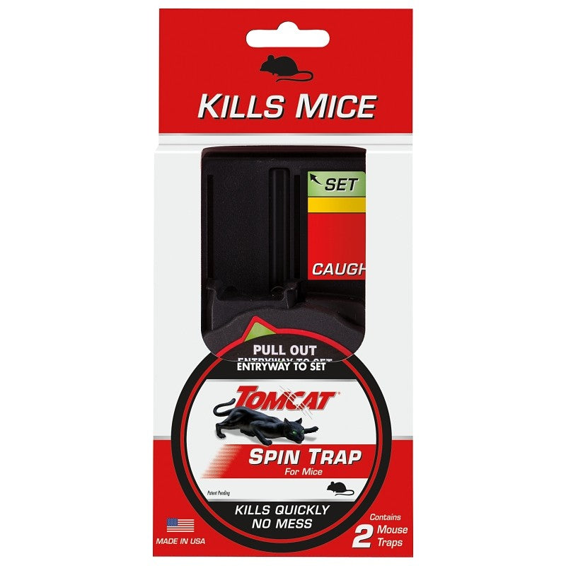 Tomcat 0362110 Mouse Trap, Mechanical, Plastic, 2/PK