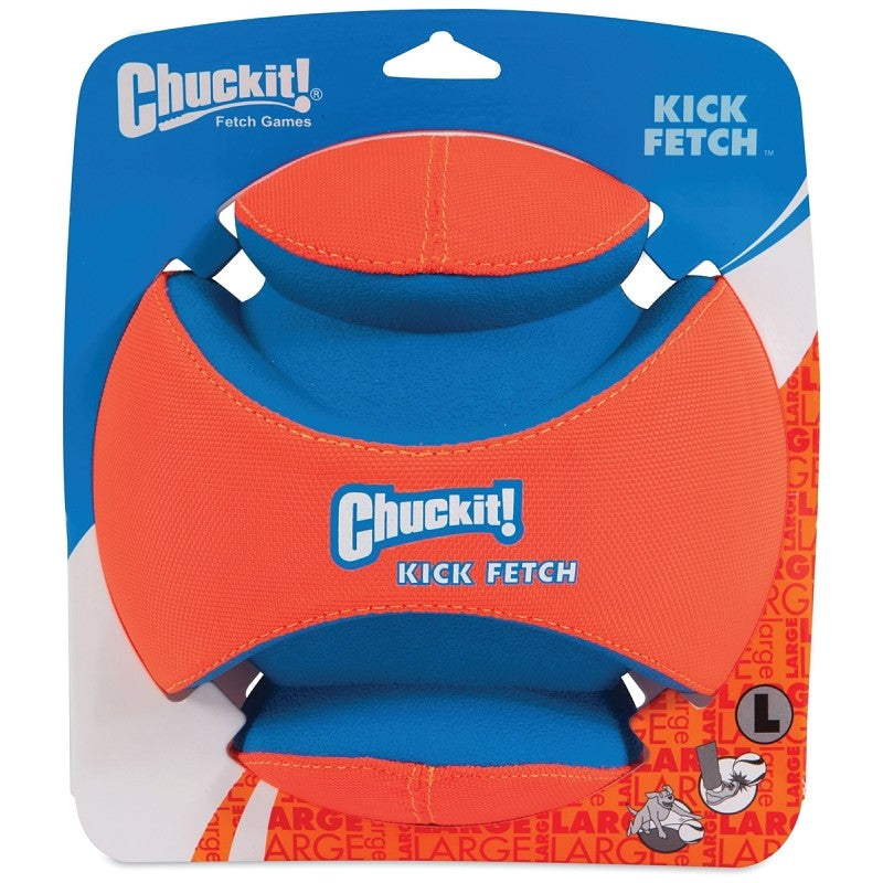 Chuckit! 251201 Dog Toy, L, High-Visibility, Canvas/Foam/Rubber, Blue/Orange