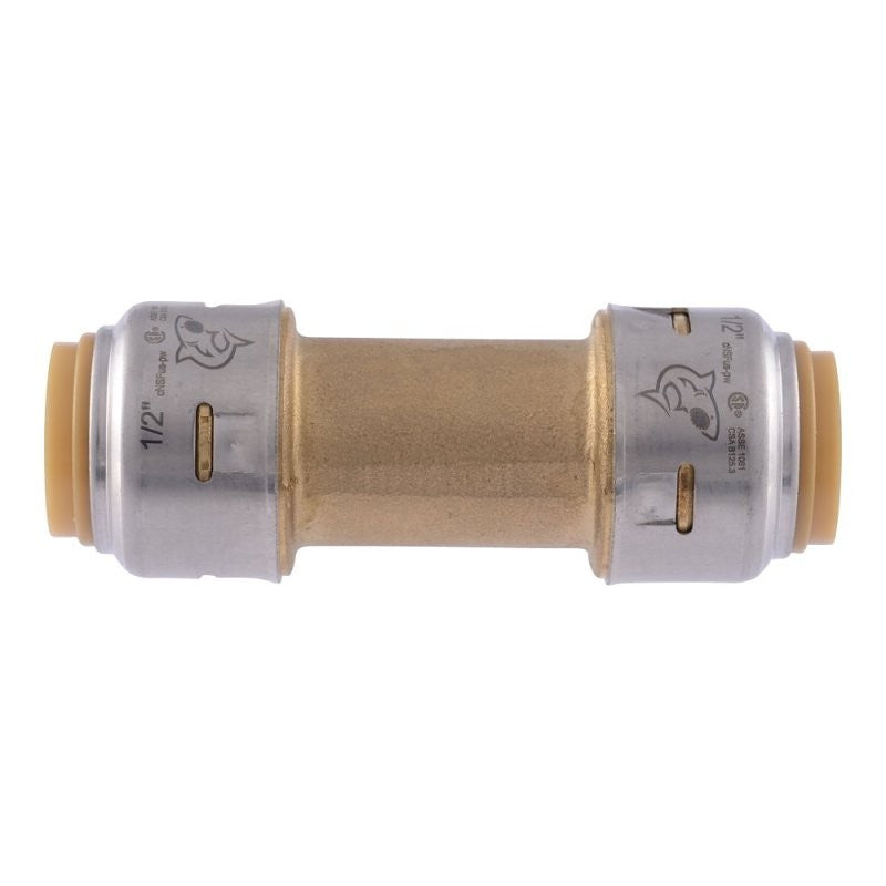 SharkBite Max UR2008A Check Valve, 1/2 in, PTC, 200 psi Pressure, Brass Body