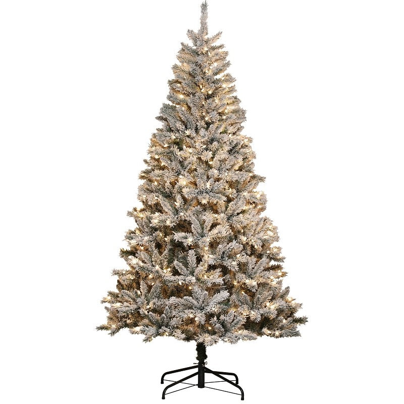 Puleo Asia Limited 253-FKS-75F5LW5 Christmas Tree, 7-1/2 ft H, Electric, LED Bulb, Warm White Light