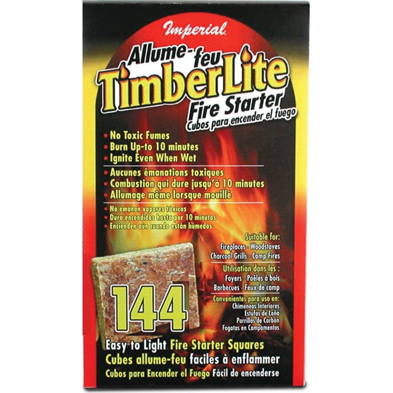 Imperial KK0313 Fire Starter Square Carton, 10 min Starter Burn Time (Pack of 8)