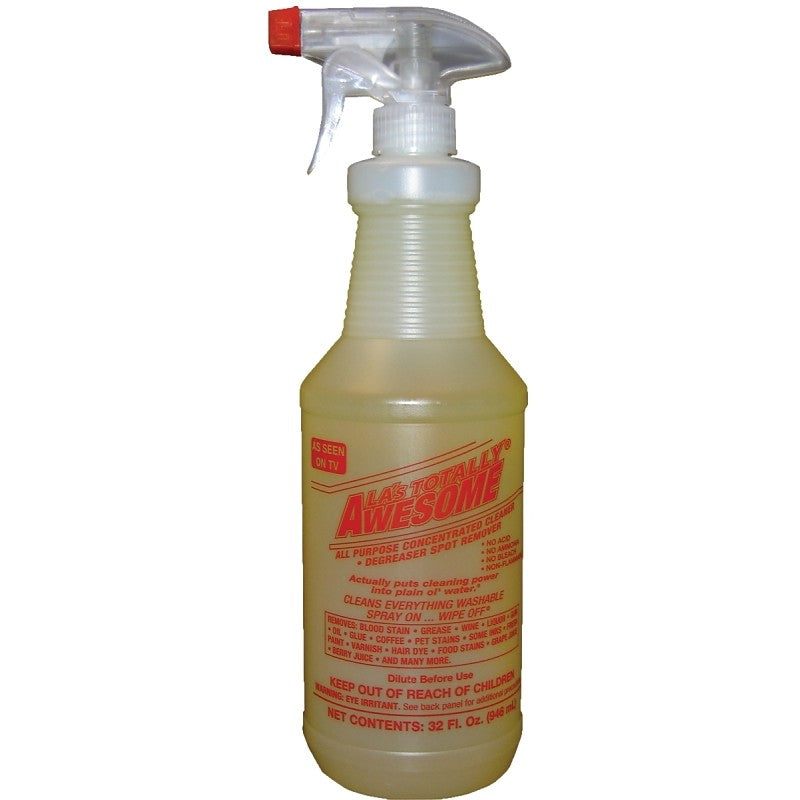 LA's TOTALLY AWESOME 338 Cleaner and Degreaser, 32 oz, Liquid, Orange (Pack of 12)