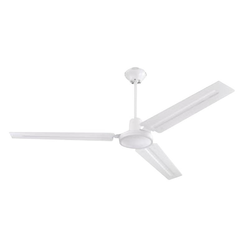 Westinghouse 7812700 Ceiling Fan, 3-Blade, White Blade, 56 in Sweep, Steel Blade, 5-Speed