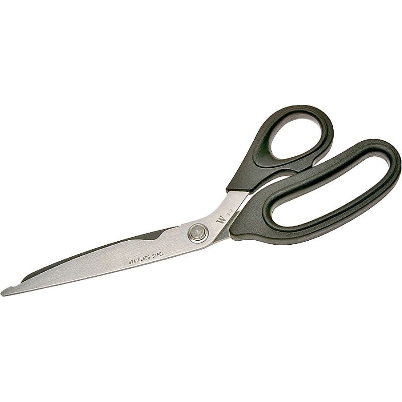 Crescent Wiss W912 Light-Weight Scissor, 10 in OAL, 4-1/4 in L Cut, Stainless Steel Blade, Left/Right Handle