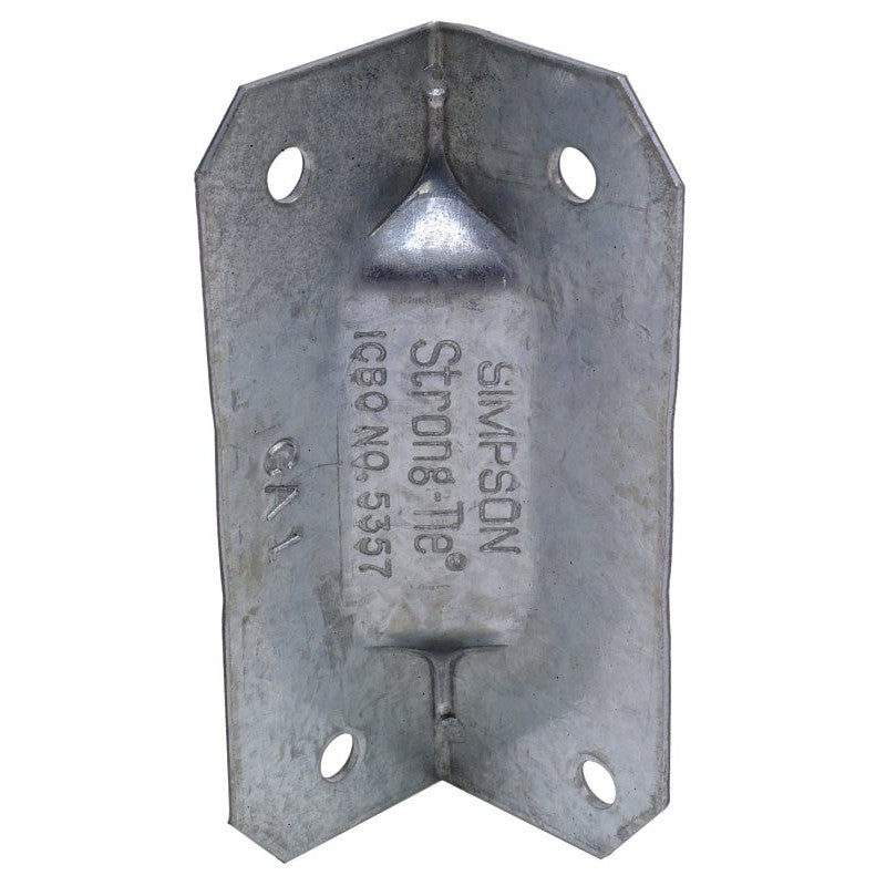 Simpson Strong-Tie GA GA1 Gusset Angle, 2-3/4 in H, Steel, Galvanized/Zinc (Pack of 100)