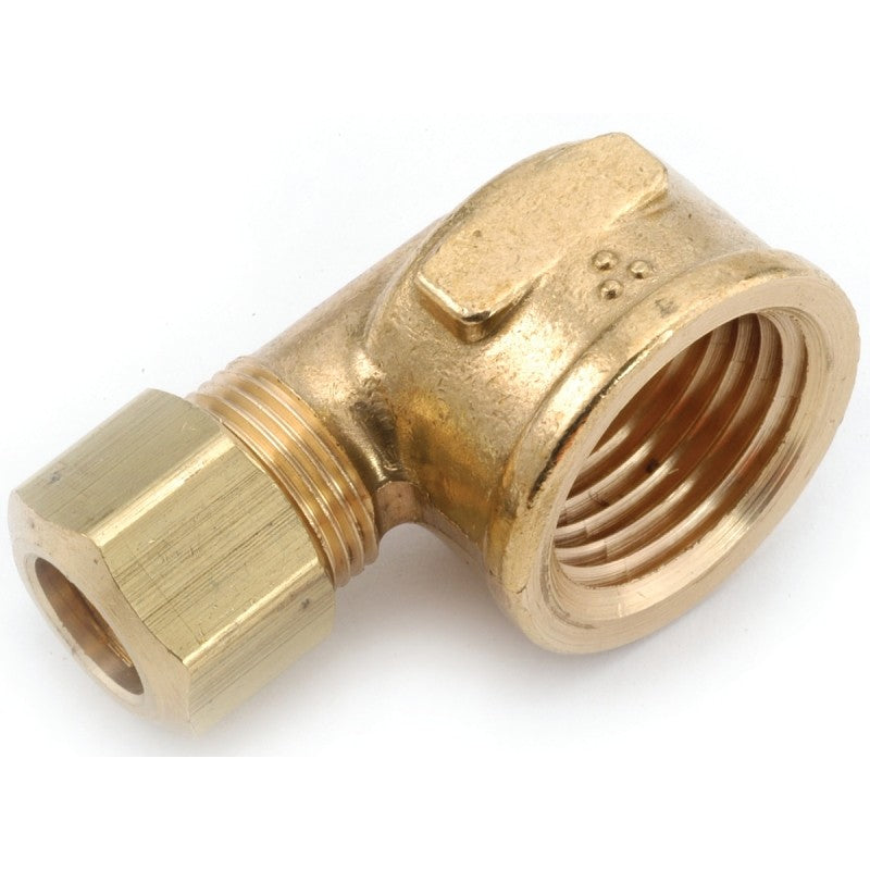 Anderson Metals 750070-0608 Tube Elbow, 3/8 x 1/2 in, 90 deg Angle, 200 psi Pressure