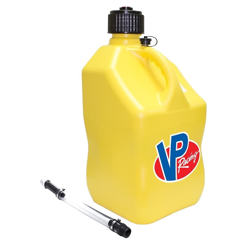 VP Racing 3556 Motorsport Container, 5 gal Capacity, Polyethylene, Yellow