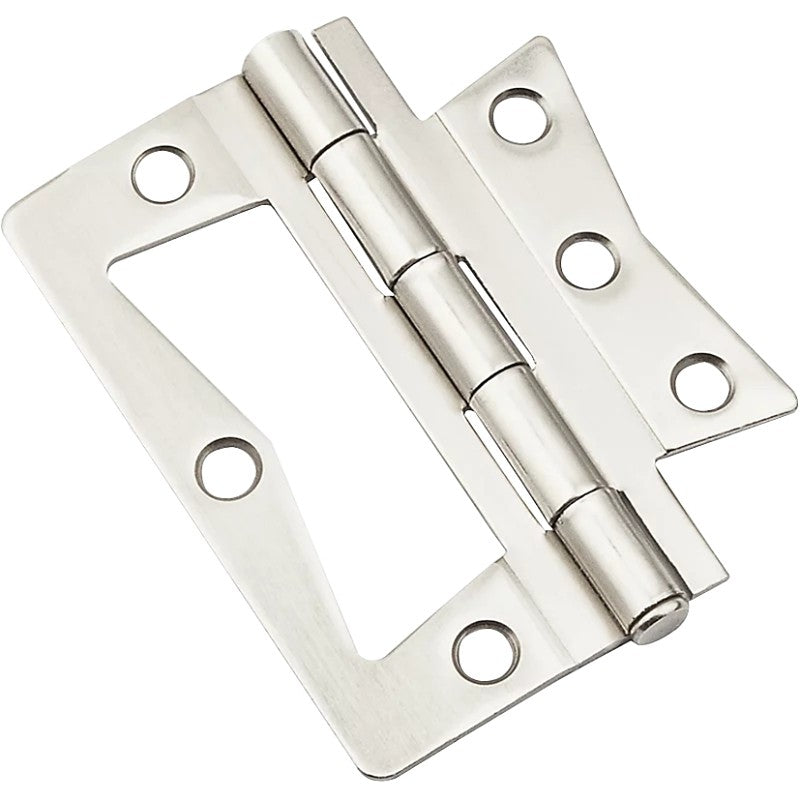 National Hardware V535 Series N830-435 Specialty Hinge, Steel, Satin Nickel, Removable Pin, Surface Mounting, 25 lb