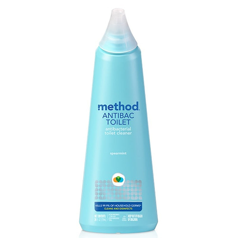 method 1221 Toilet Bowl Cleaner, 24 oz, Liquid, Pleasant, Light Blue