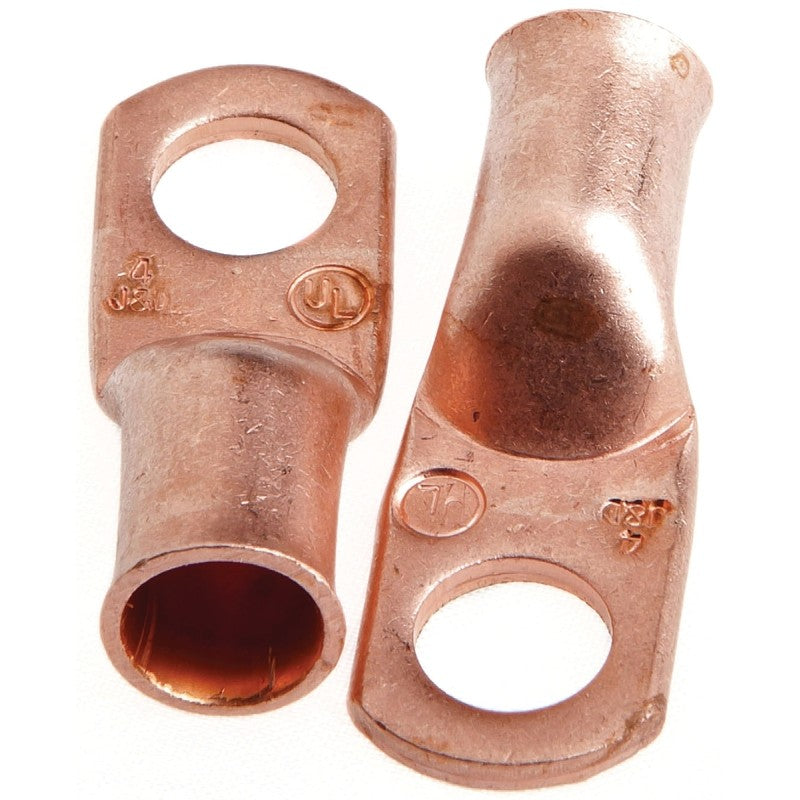 Forney 60092 Series Cable Lug, For: #4 Cable, 5/16 in Stud, #4 Wire, Copper