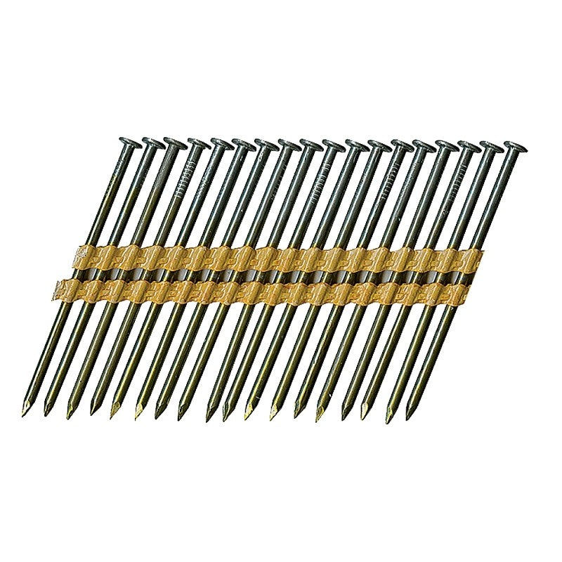 ProFIT 0616171 Framing Nail, Plastic Strip Collation, 3 in L, 11, Steel, Bright, Round Head, 4000/PK