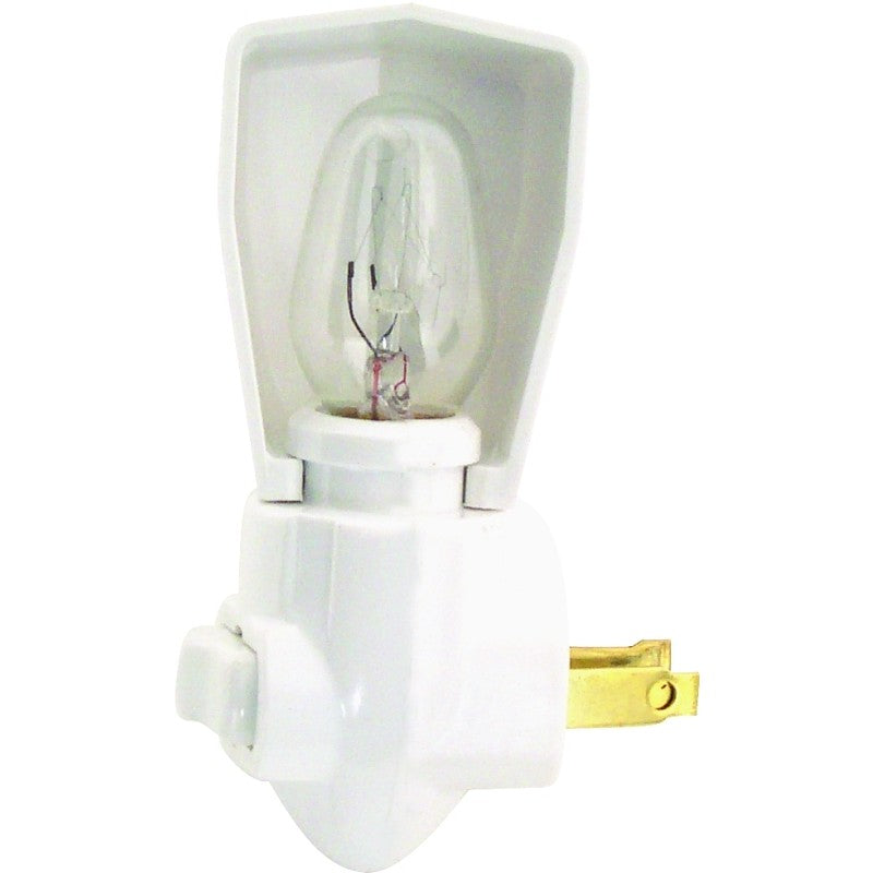 Eaton Wiring Devices BP850W Night Light, 14.79 in W x 19.14 in D x 14.25 in H Dimensions, 15 A, 125 V, 4 W, White