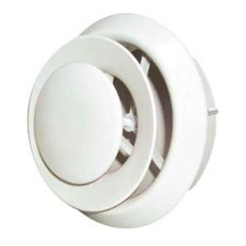 Imperial VT0110 Series Air Diffuser, 4, 5 in Duct Opening, Plastic, White