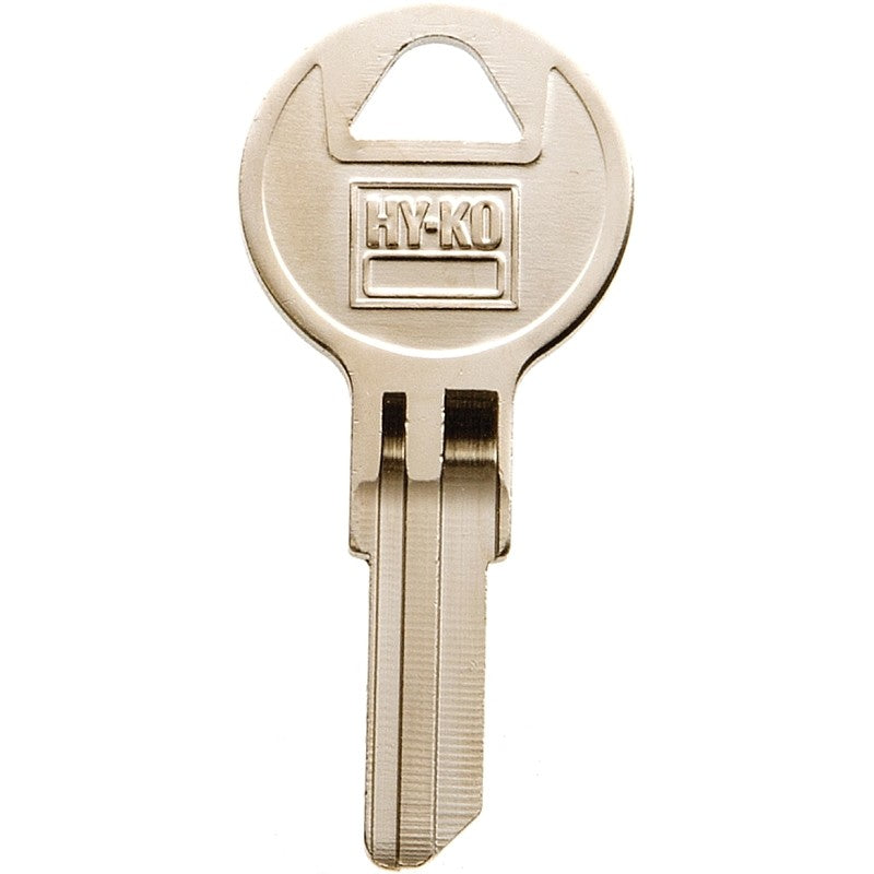 Hy-Ko 11010CG27 Key Blank, Brass, Nickel, For: Chicago Cabinet, House Locks and Padlocks, CG27 Key Number (Pack of 10)