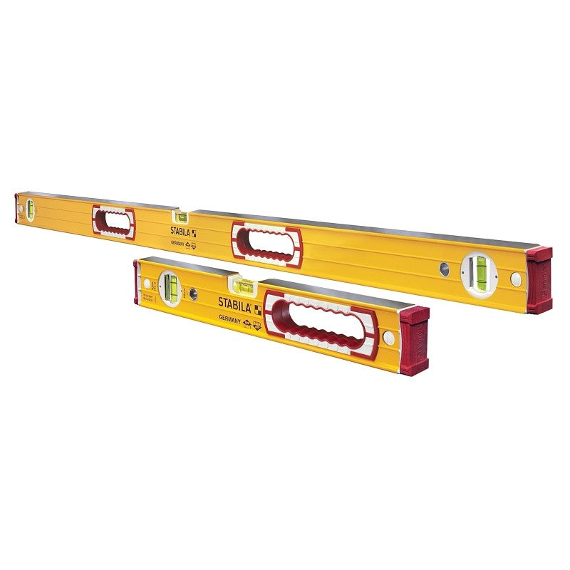 Stabila 37816 Beam Level Set, 5-Vial, Aluminum, Yellow