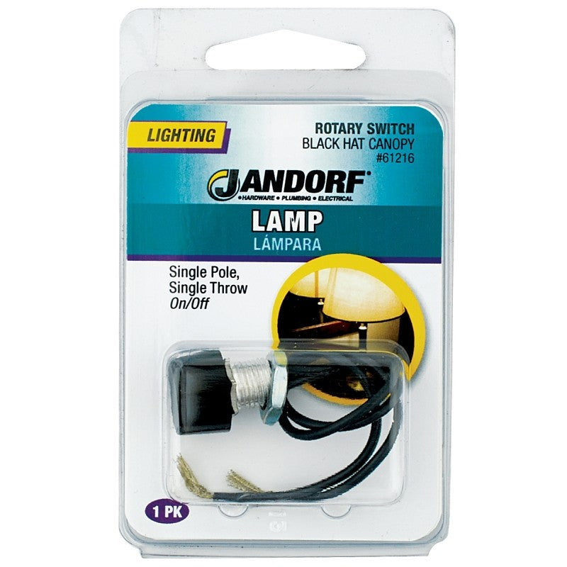 Jandorf 61216 Single Circuit Rotary Switch, 1 A, 125 V, SPST