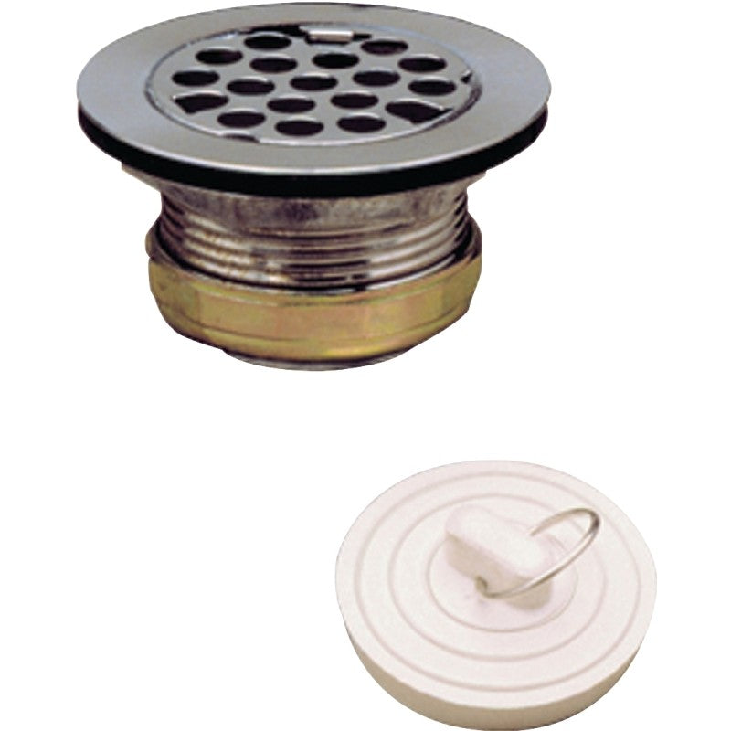 Plumb Pak PP5422 Master Duplex Strainer, Stainless Steel, For: 2 to 2-1/2 in Dia Opening Sink