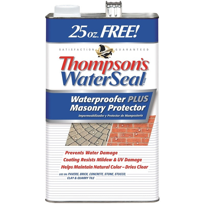 Thompson's WaterSeal TH.023111-03 Masonry Protector, Clear, 1.2 gal (Pack of 4)