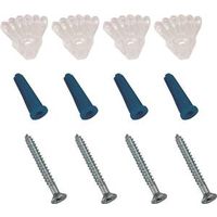 Clear Plastic Mirror Holder 1/8 Inch 4 Pack