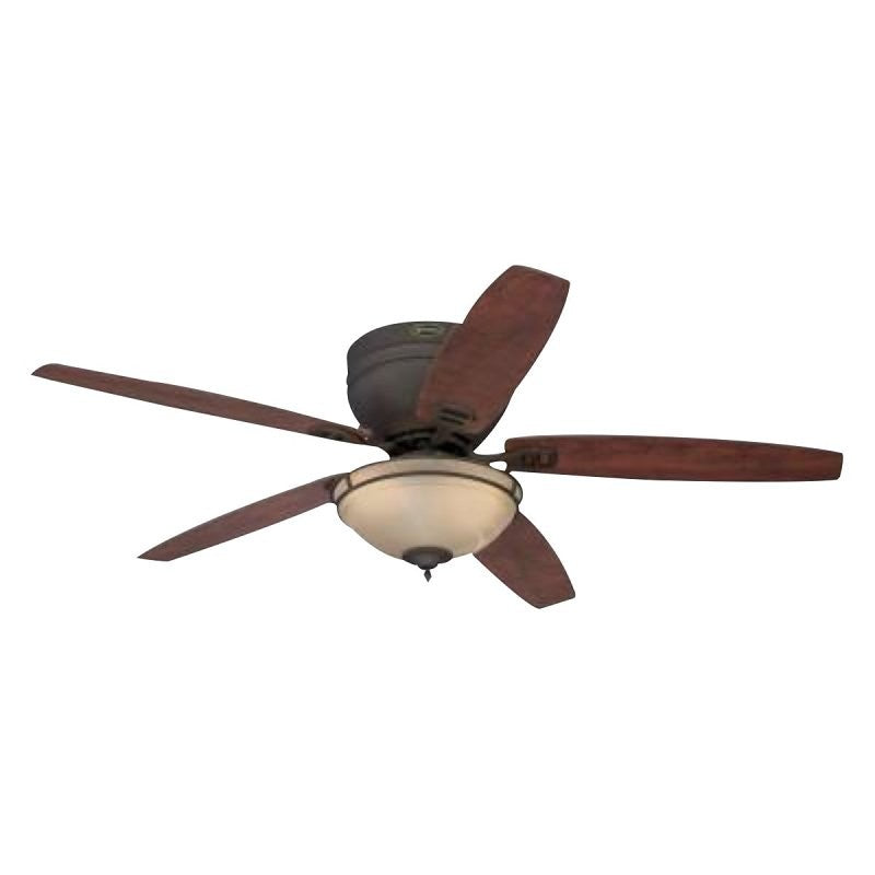 Westinghouse Carolina Series 72096 Ceiling Fan, 5-Blade, Applewood/Cherry Blade, 52 in Sweep, MDF Blade, 3-Speed
