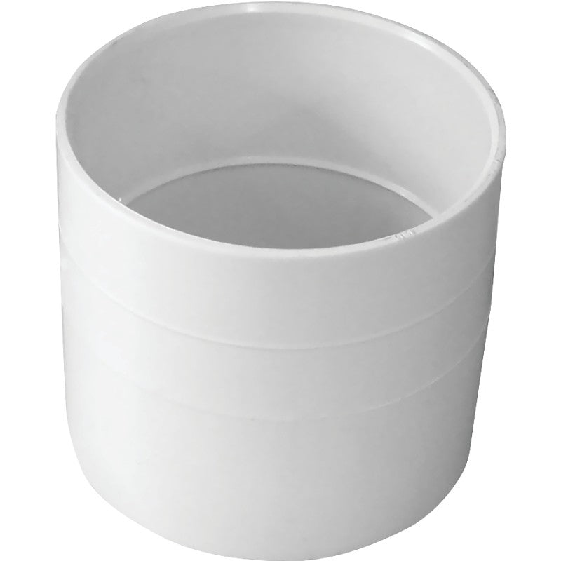 Canplas 414214BC Coupling, 4 in, Hub, PVC, White