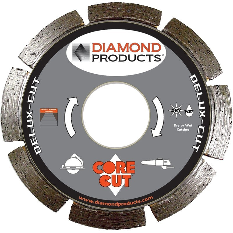 Diamond Products 21002 Circular Saw Blade, 4-1/2 in Dia, 7/8 in Arbor, Applicable Materials: Concrete