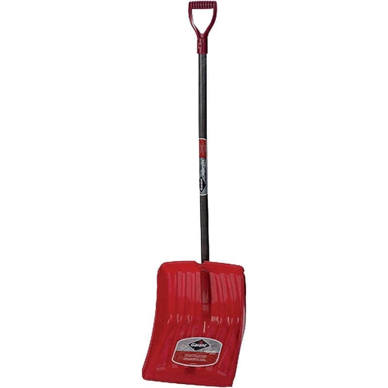 Garant NP139KDU Snow Shovel, 14-1/2 in W Blade, 16-3/4 in L Blade, Polyethylene Blade, Wood Handle, 53-1/2 in OAL