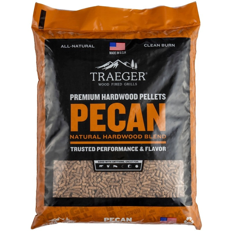 Traeger PEL314 Series Pellet, Pecan, Wood, 20 lb Bag