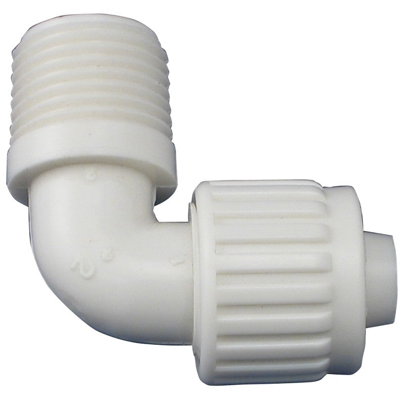 Flair-It PEXLOCK 16803 Pipe Elbow, 1/2 in, MPT, 90 deg Angle