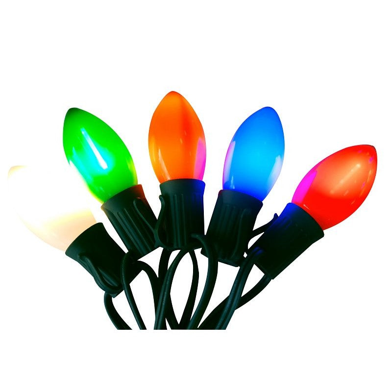 Santas Forest 25910 LED Filament Retro Light Set, 25-Lamp, LED, Multi-Color, 25000 hr Average Life, 17 ft L