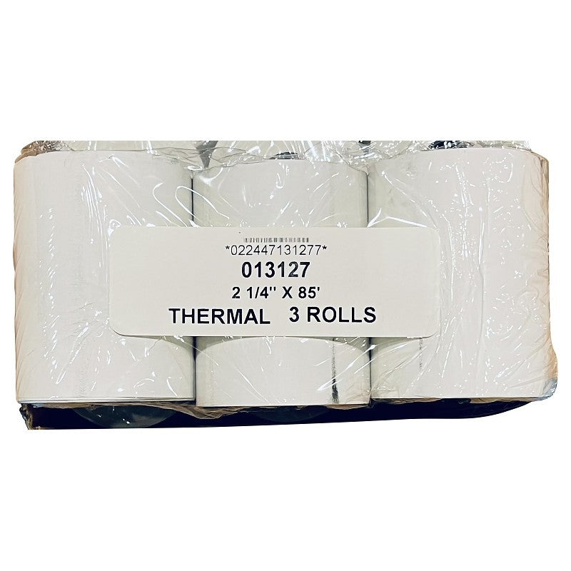 R3 013127 Thermal Paper, 85 ft L, 2-1/4 in W