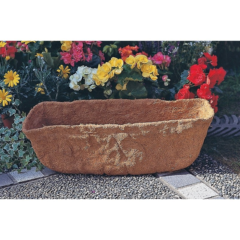 Landscapers Select T51550-3L Planter Liner, 24 in W, 9 in H, Rectangular, Natural Coconut, Brown (Pack of 10)