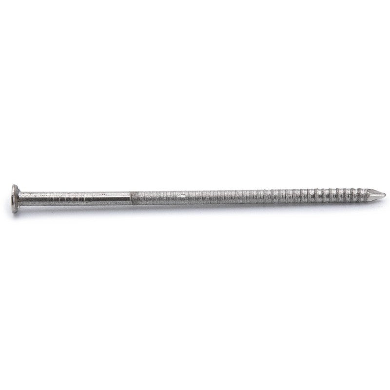 ProFIT 0241158 Siding Nail, 8D, 2-1/2 in L, 304 Stainless Steel, Checkered Brad Head, Ring Shank, 1 lb