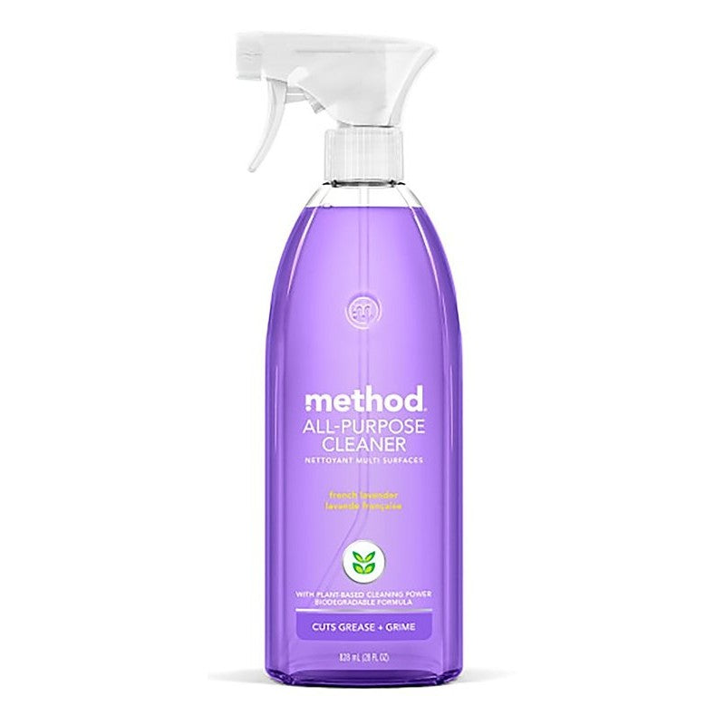 method 00005 Cleaner, 28 oz Aerosol Can, Liquid, French Lavender, Clear