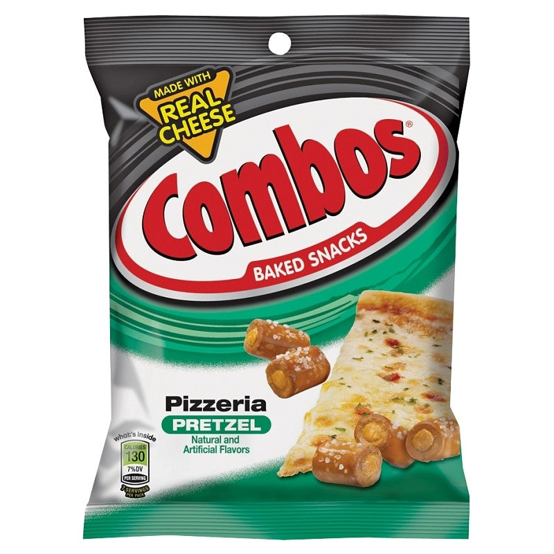 Combos MMM42006 Pizzeria Snacks, Pizza Flavor, 6.3 oz Bag (Pack of 12)