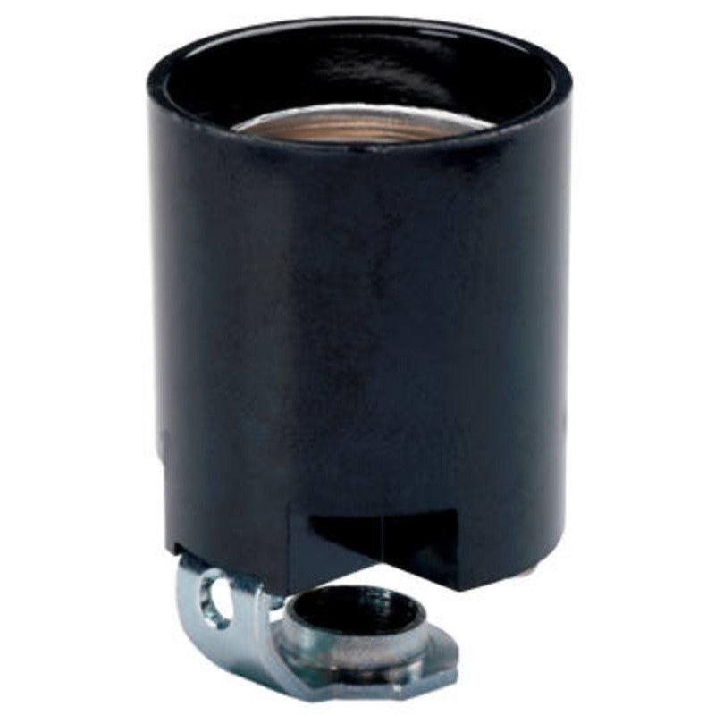 Legrand 31528PHBCC10 Lamp Holder, 125 V, Black