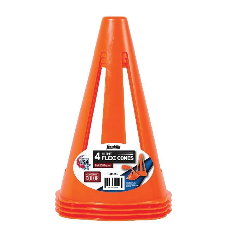 Franklin Sports 3130S1 Field Marker Cone, PVC, Fluorescent Orange
