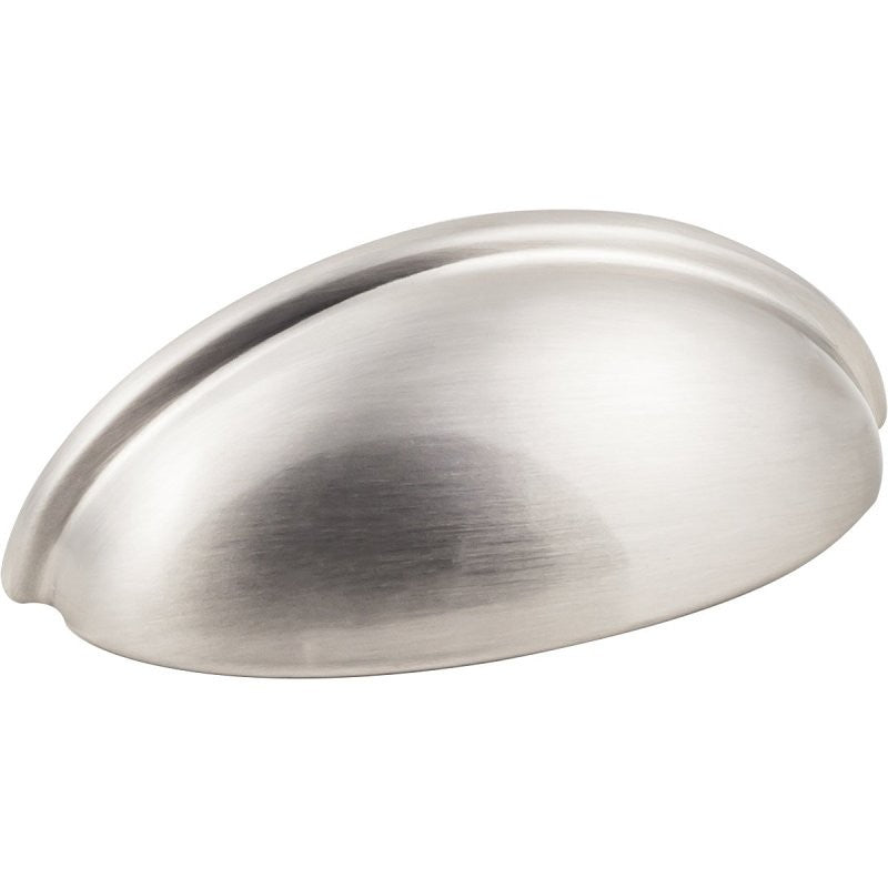 Hardware Resources K3833SN-2 Cup Cabinet Pull, 3-11/16 in L Handle, 1-1/16 in Projection, Zinc