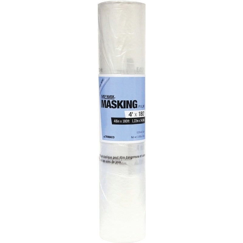 Trimaco 64880 Masking Film, 0.4 mil Thick, 180 ft L, 48 in W (Pack of 12)