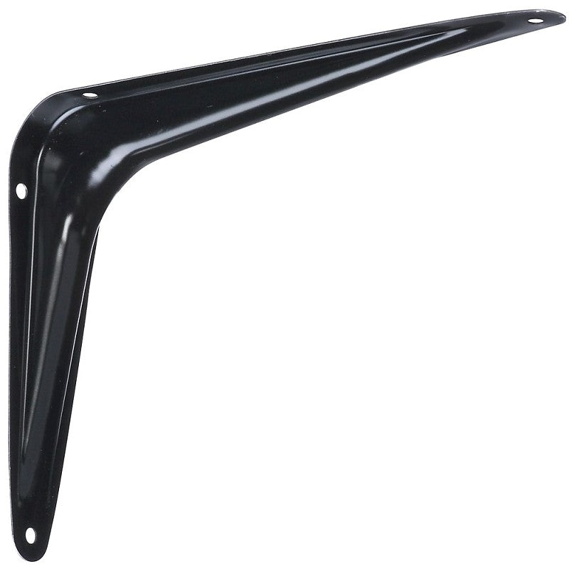 National Hardware 211BC Series N218-917 Shelf Bracket, 100 lb, Steel, Black, 6 in L (Pack of 20)