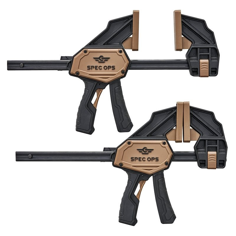 Spec Ops SPEC-TCL7-2PK Large Bar Clamp, 330 lb, 7-1/8 in Max Opening Size, Steel Body