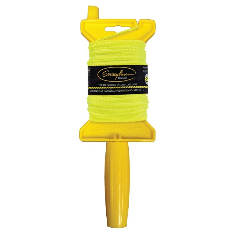 Stringliner 11112 Line Reel, 100 ft L Line, Fluorescent Yellow Line