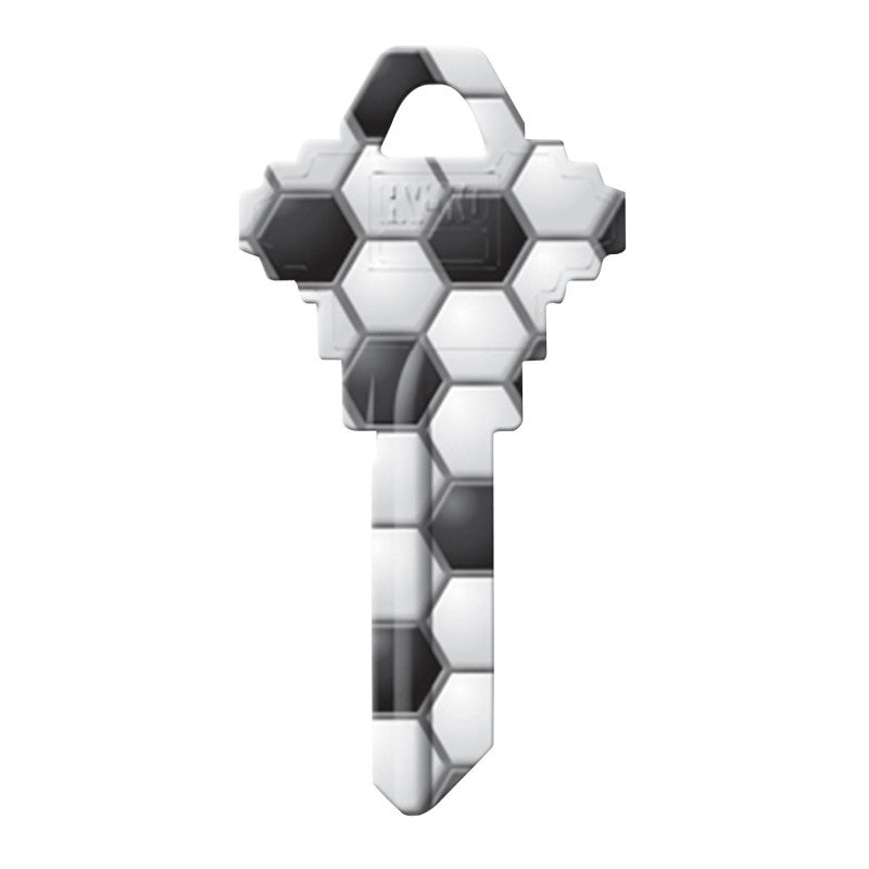 Hy-Ko 16010SC1-28 Key Blank, Soccer, Brass, For: Schlage SC1 Keyways, SC1 Key Number (Pack of 10)