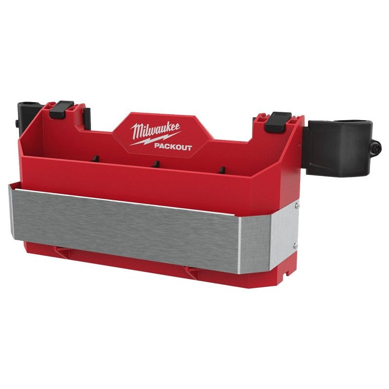 Milwaukee PACKOUT 48-22-8602 Tool Box Caddy Attachment, 4-Compartment, Polypropylene, Black/Red