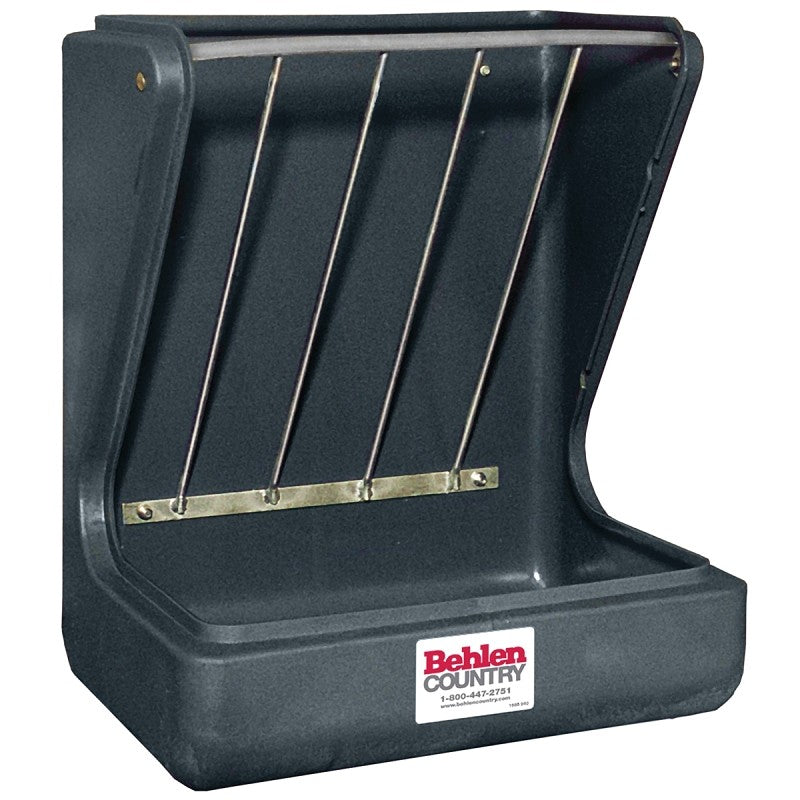Behlen Country 78110147 Poly Wall Feeder with Bracket, Poly, Gray