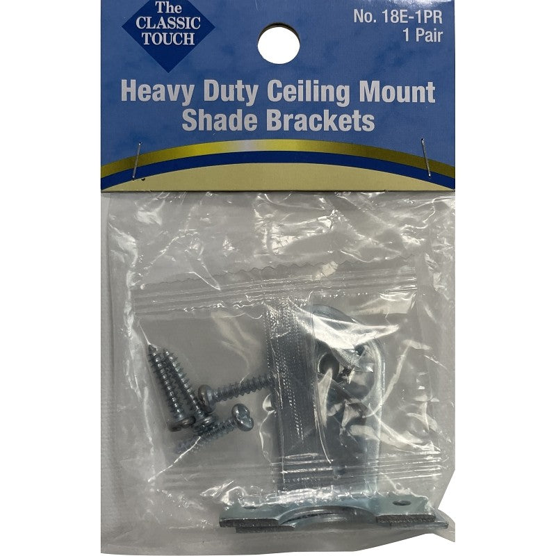 ralph friedland 18E Series Roller Shade Bracket, 1-3/16 in H Dimensions, Steel, Zinc, For: 15/16 to 1-1/4 in Roller