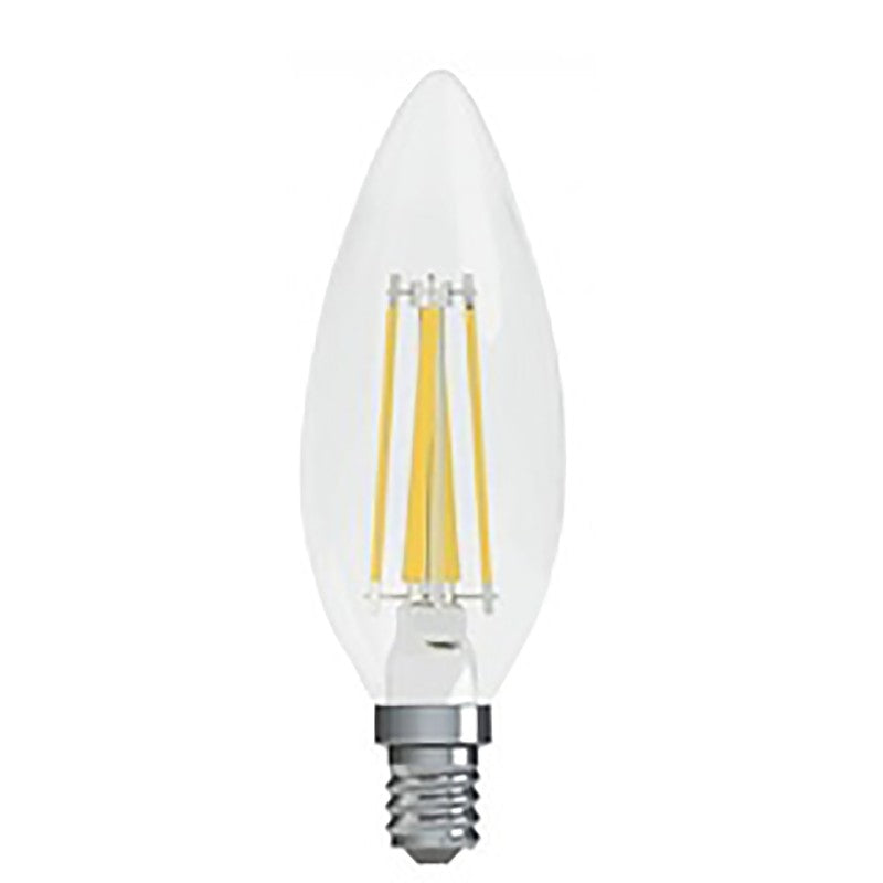 GE 23155 LED Bulb, Decorative, BC Lamp, 40 W Equivalent, E12 Lamp Base, Dimmable, Soft White Light, 2700 K Color Temp