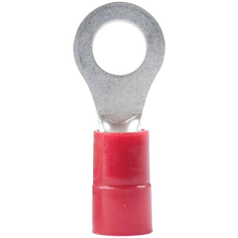 Gardner Bender 20-102 Ring Terminal, 600 V, 22 to 18 AWG Wire, #8 to 10 Stud, Vinyl Insulation, Copper Contact, Red