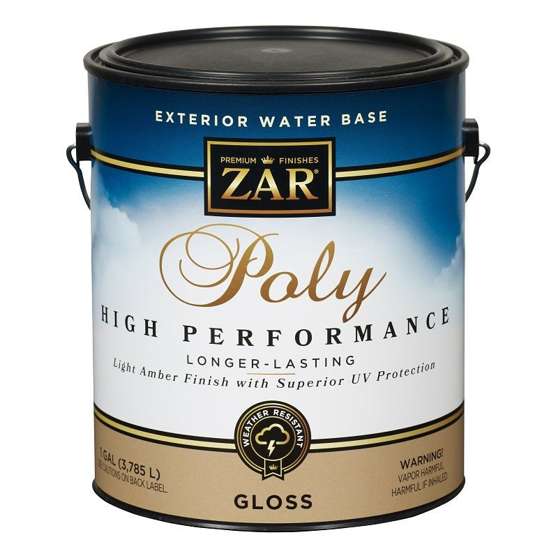 ZAR 32613 Polyurethane, Gloss, Liquid, Amber, 1 gal, Can (Pack of 2)